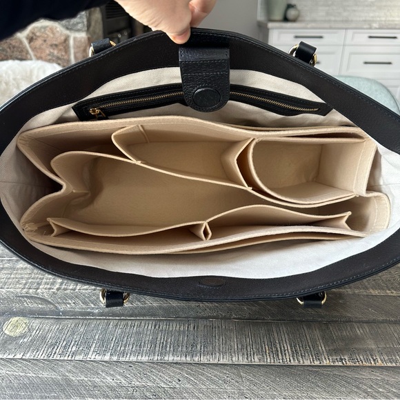 Gucci Black Denim GG Ophidia Tote - Picture 7 of 12